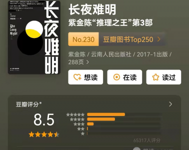 国产推理小说十大巅峰之作 十部口碑炸裂的悬疑推理佳作