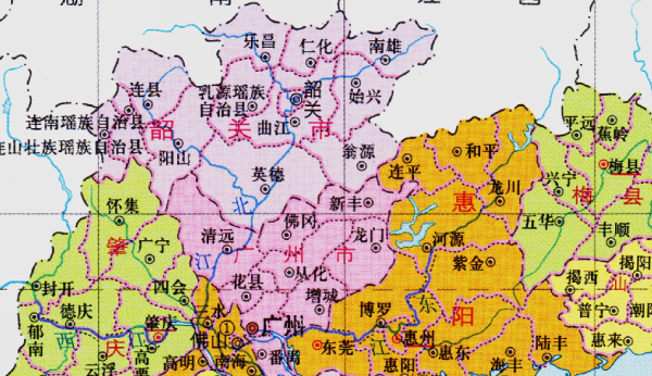 韶关市有几个区几个县