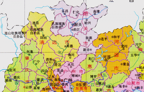 韶关市有几个区几个县