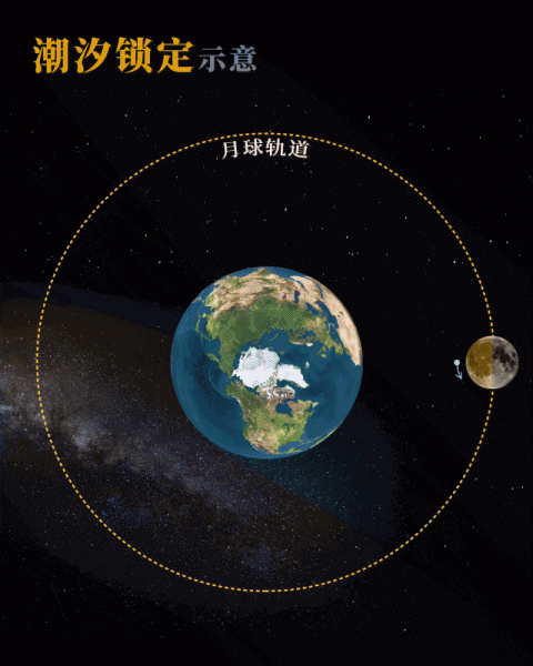 月球为什么只有一面对着地球