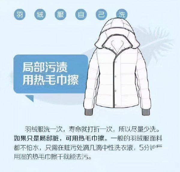 羽绒服洗法小妙招