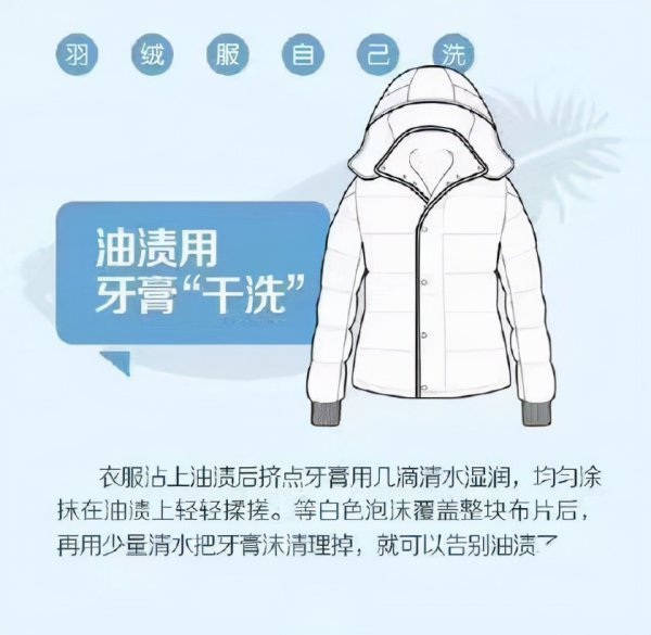 羽绒服洗法小妙招