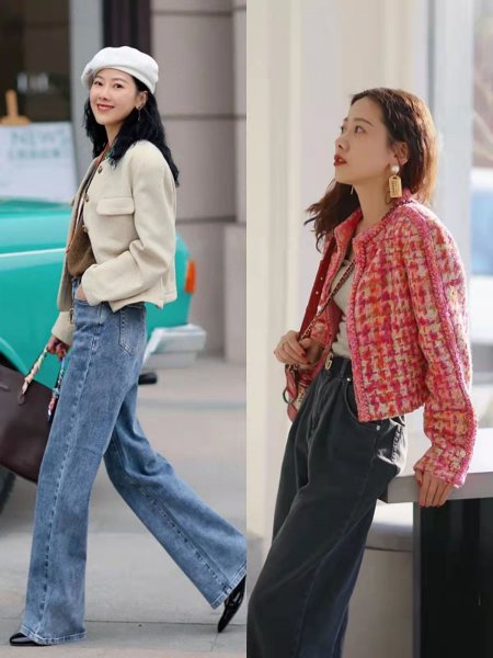 春秋阔腿裤怎么搭配上衣