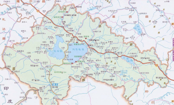 普兰县城海拔多少米