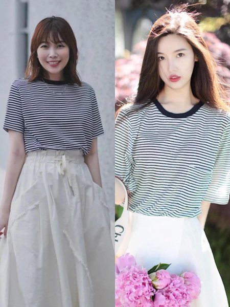 上黑下白搭配好看吗