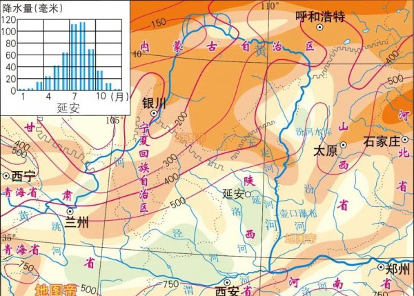 黄土高原的位置和范围