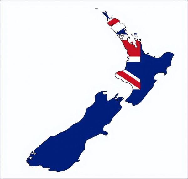 新西兰在地图上的位置