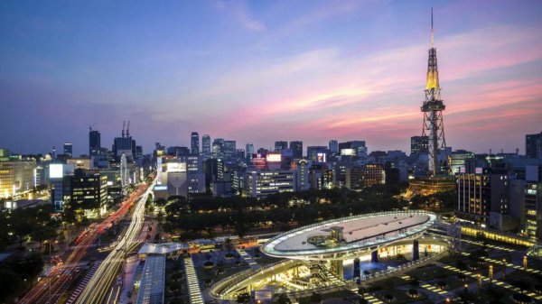 名古屋在日本的位置