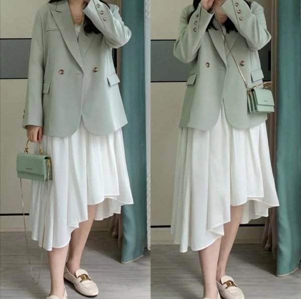 微胖女人怎么穿搭好看图片