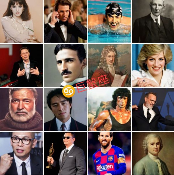 世界上巨蟹座名人有哪些