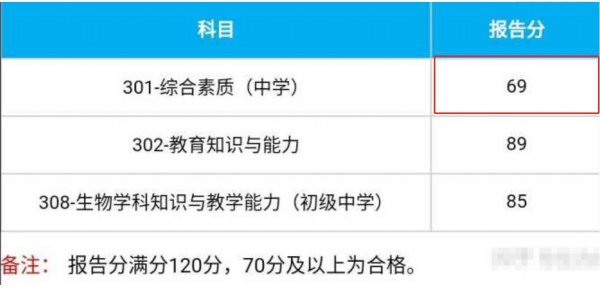 教资多少分算通过