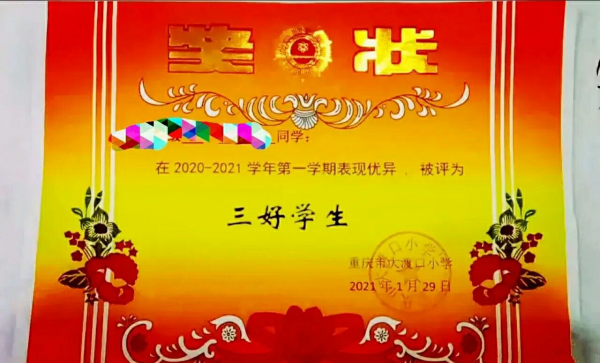 小学生奖状名称有哪些内容