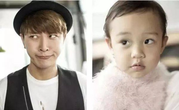 女儿颜值高不高主要看爸爸