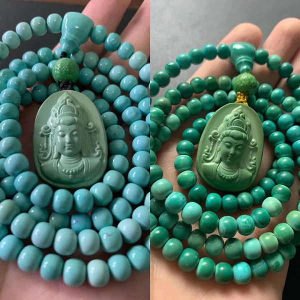绿松石一摸就变色