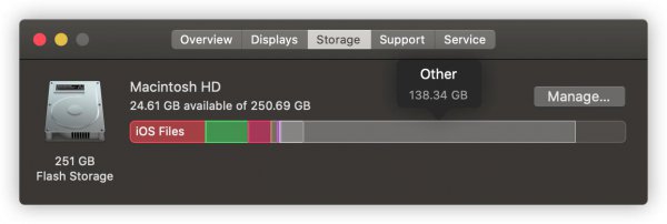 mac系统其他占用了几十g