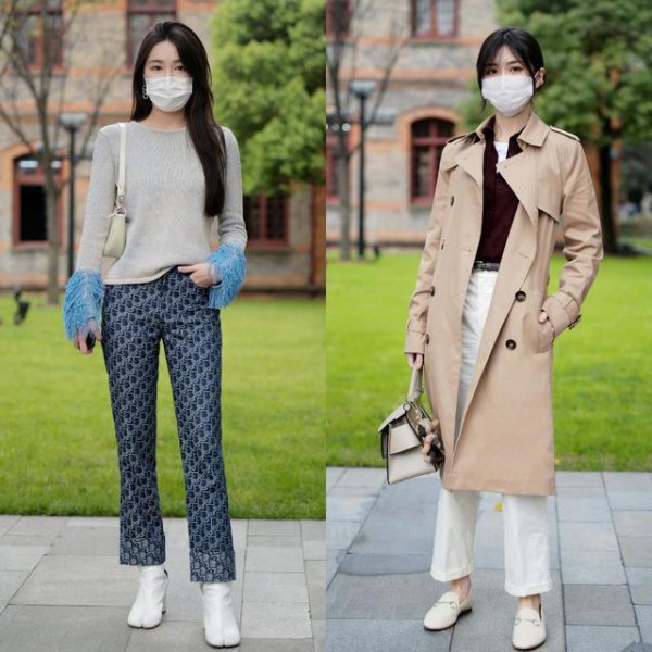 小白鞋配什么裤子好看