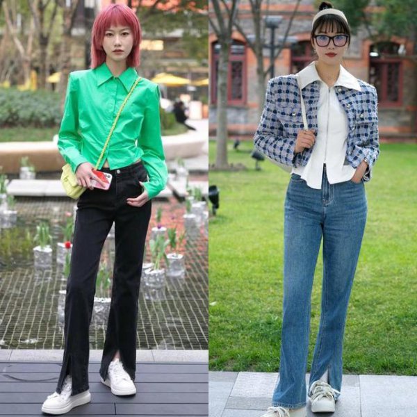 小白鞋配什么裤子好看