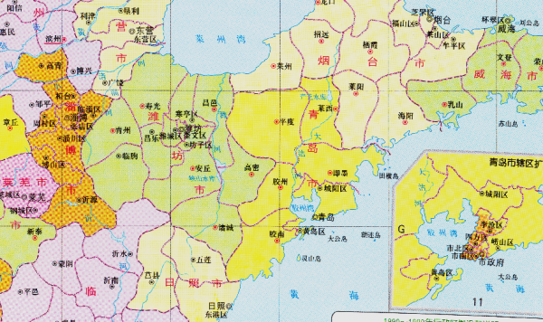 潍坊有几个区几个县