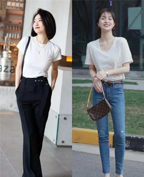 白t恤配什么裤子好看