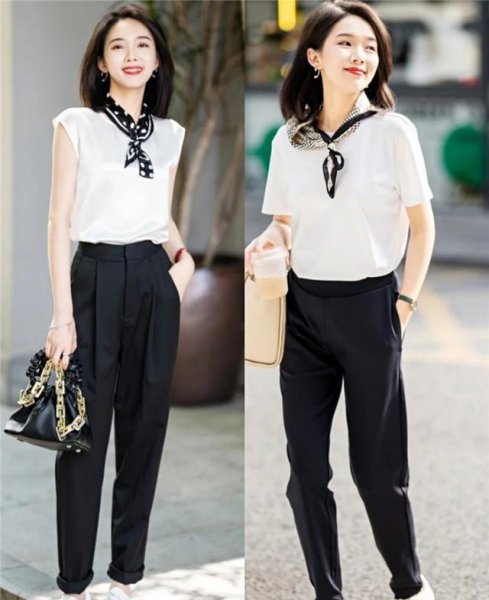 白t恤配什么裤子好看