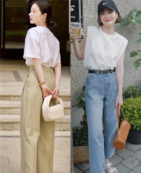 白t恤配什么裤子好看