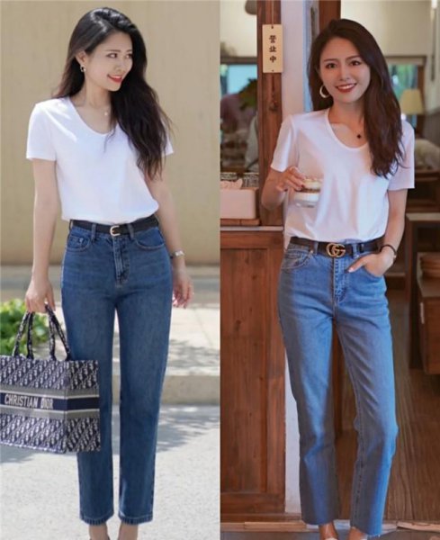 白t恤配什么裤子好看