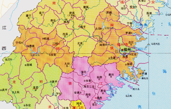 福州五区八县有哪些