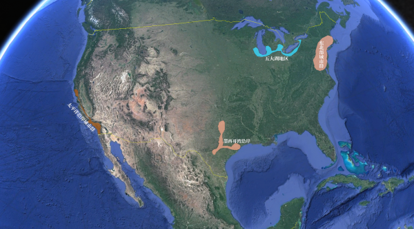 美国地理位置介绍