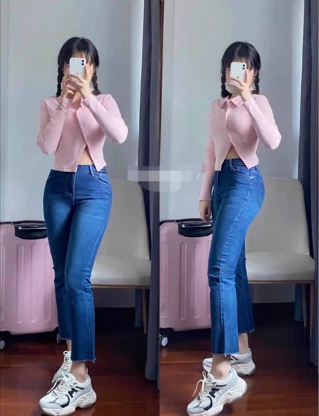 粉色衣服怎么搭配裤子图片