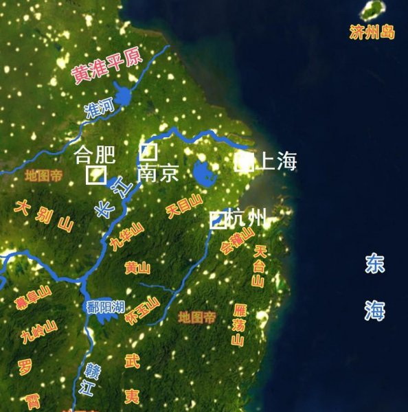 长江三角洲地理位置和范围