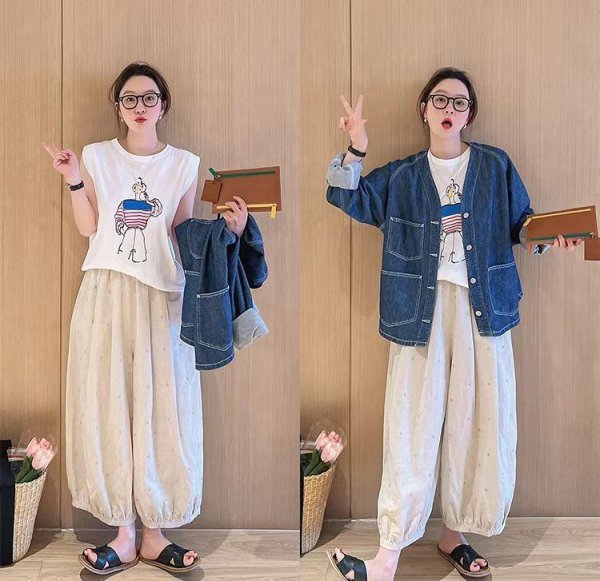 灯笼裤配什么上衣好看