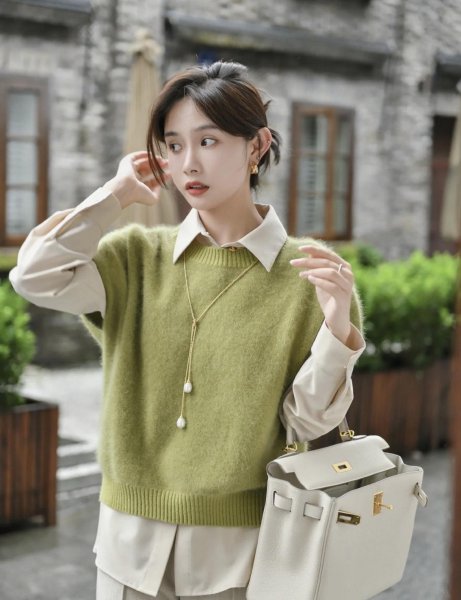 牛仔马甲怎么搭配衣服