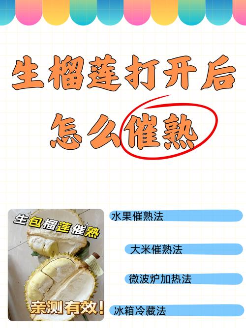 榴莲开了没熟怎么催熟（室温20–25℃静置，乙烯催熟与袋装要点）