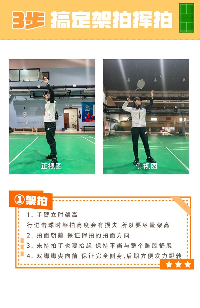 羽毛球拍正确发力姿势(从脚到拍的动力链全解)