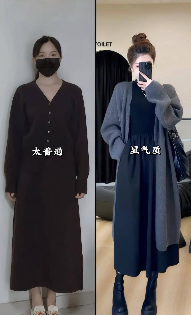 黑色长款连衣裙配什么外套（材质款式与显腰线要点）