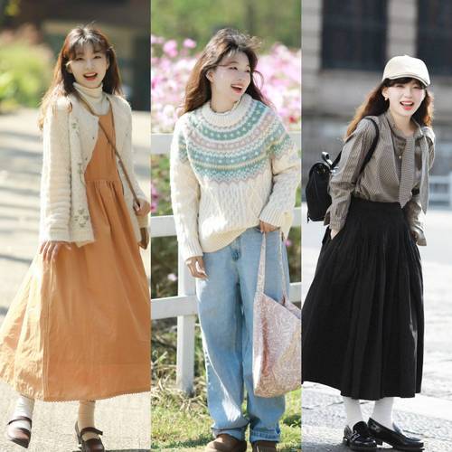 秋天穿衣搭配女装图片(黑基调彩色点睛,韩系廓形更显年轻)