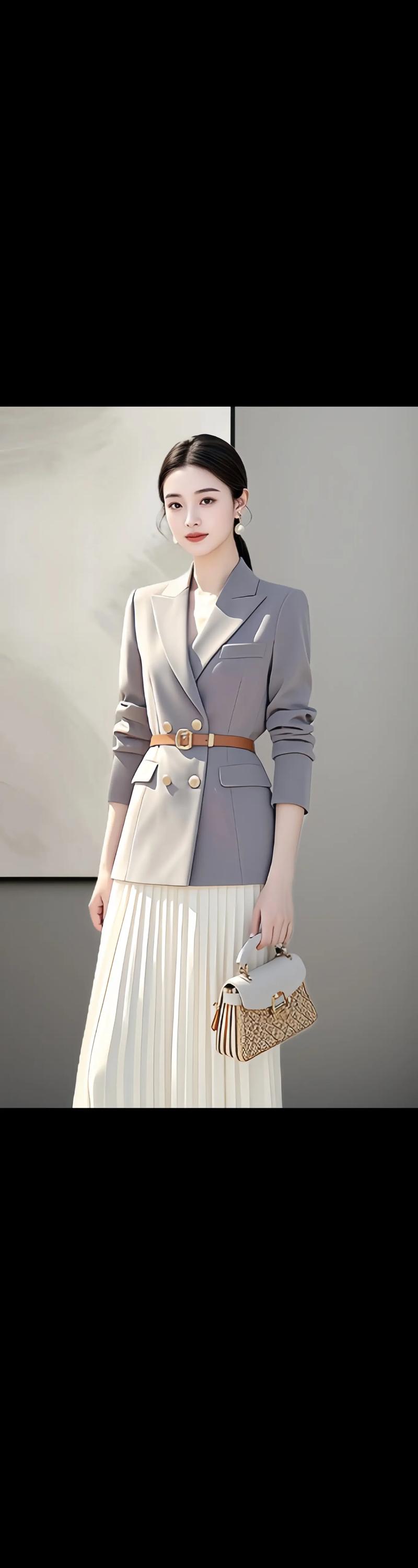 黑色西装三个最佳配色（白色打底与质感平衡要点）