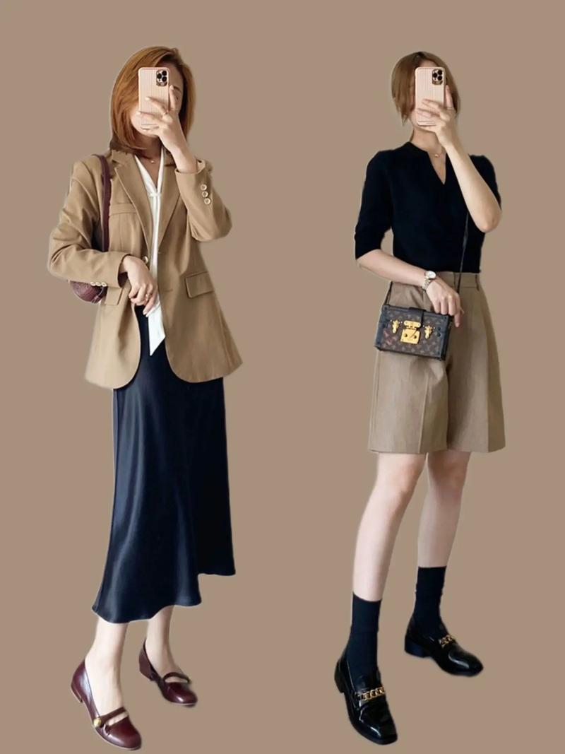 秋装搭配图片大全女装（稳雅秋装指南三十岁以上女性叠穿九分直筒裤搭配）