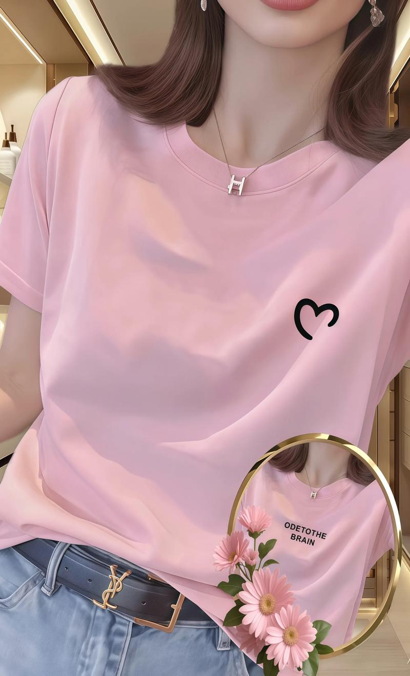 粉色t恤搭配图(版型肤色与场景) 粉色t恤搭配图(版型肤色与场景)