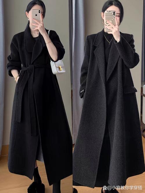 黑色大衣的冬季穿搭建议（黑色大衣穿搭技巧质感剪裁叠层提升气质）