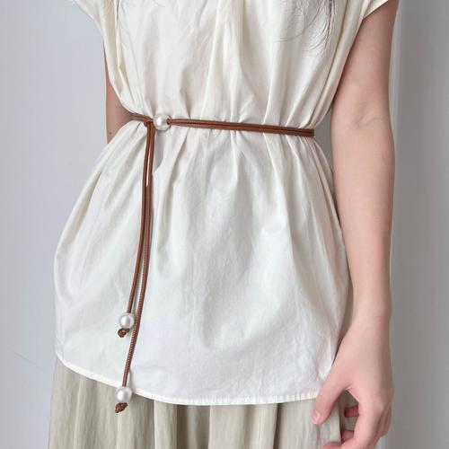 40种裙子腰带款式图片（腰带提腰线，长裙显腿长）