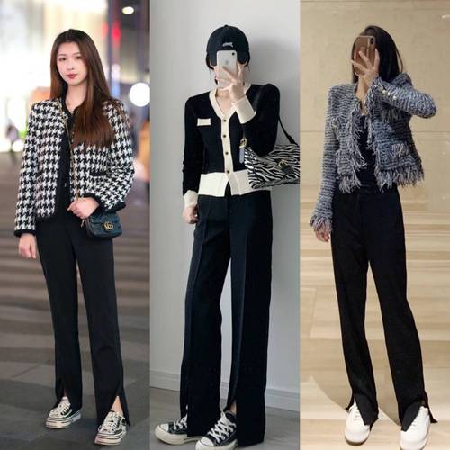 开叉裤怎么搭配图片（三款风格配色与鞋履要点）