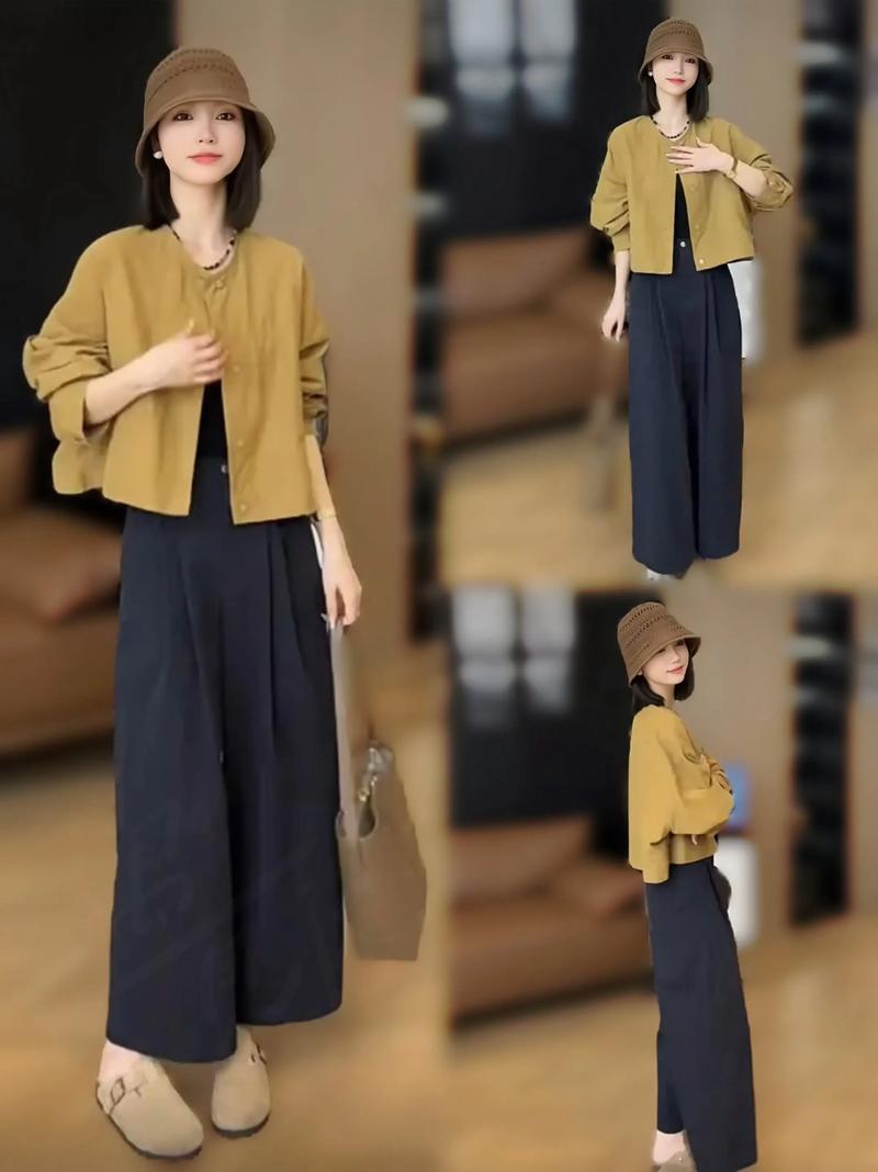 阔腿裤上衣最佳搭配图(显高显腰的日常利落造型) 阔腿裤上衣最佳搭配图(显高显腰的日常利落造型)