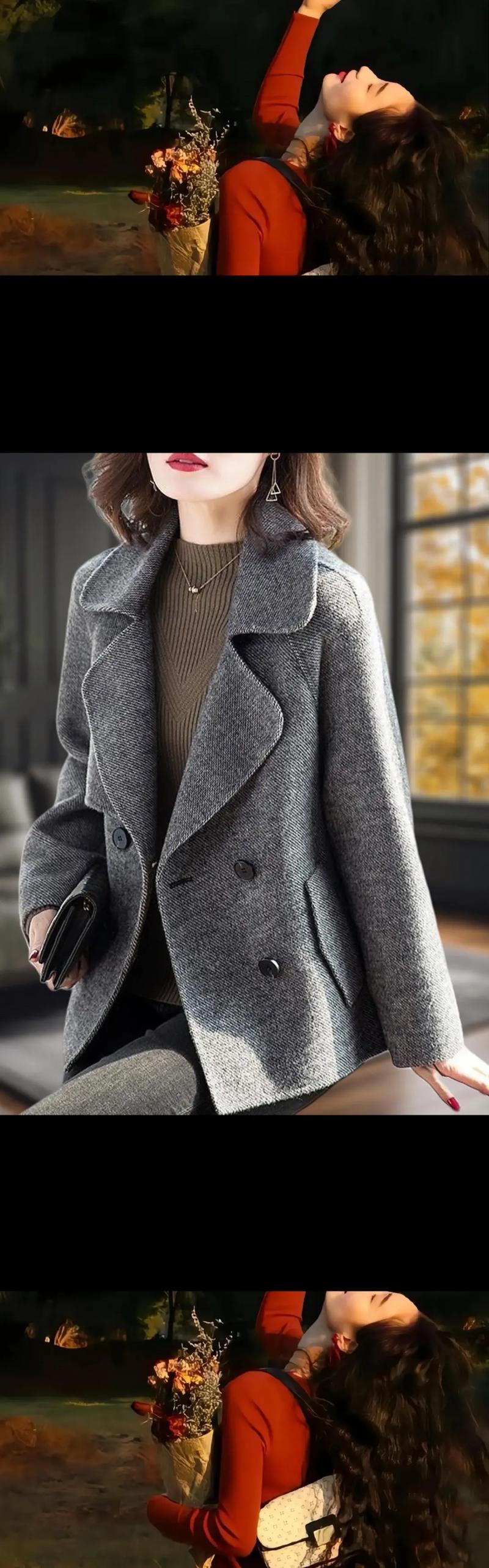 短款妮子怎么搭配好看呢（短款妮子大衣秋冬穿搭指南显瘦显层次日常职场聚会皆宜）