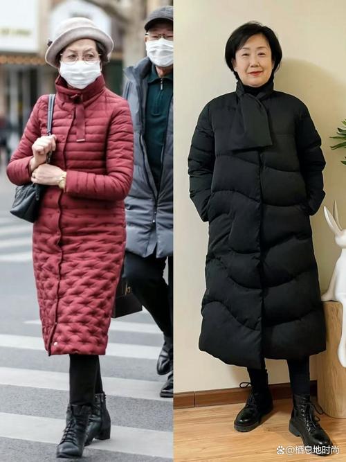 50岁矮个子女人冬天穿搭(合身大衣+直筒裤显腰线)