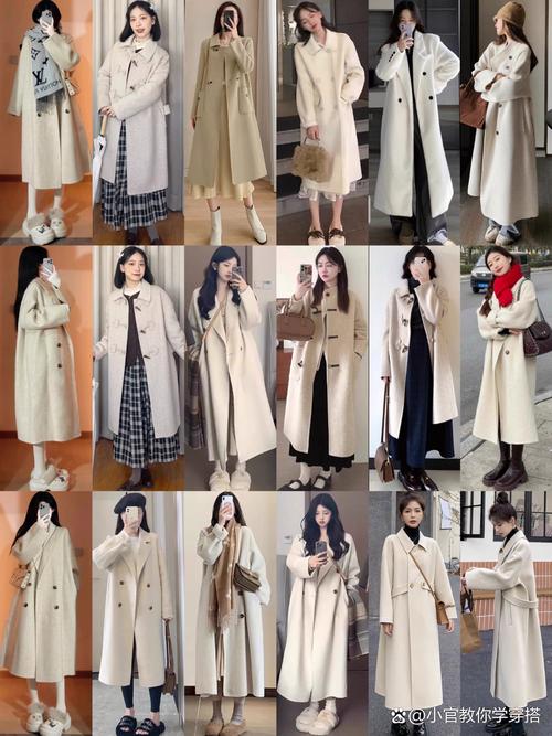 冬季穿搭图片女(绵羊毛与麂皮绒的低调色系)