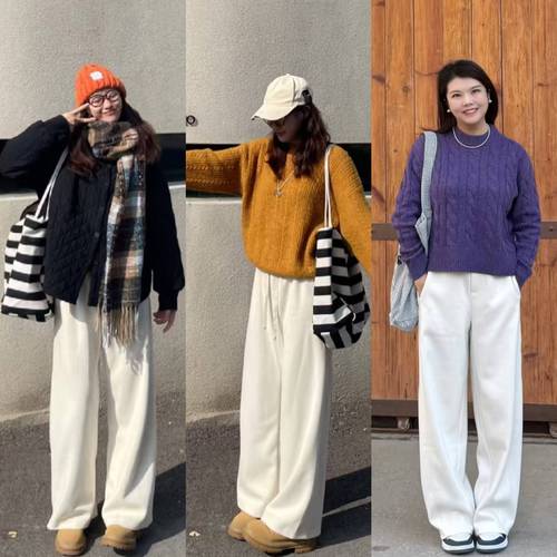 白色裤子配上衣图片女（同色系与对比色的日常与街头风）
