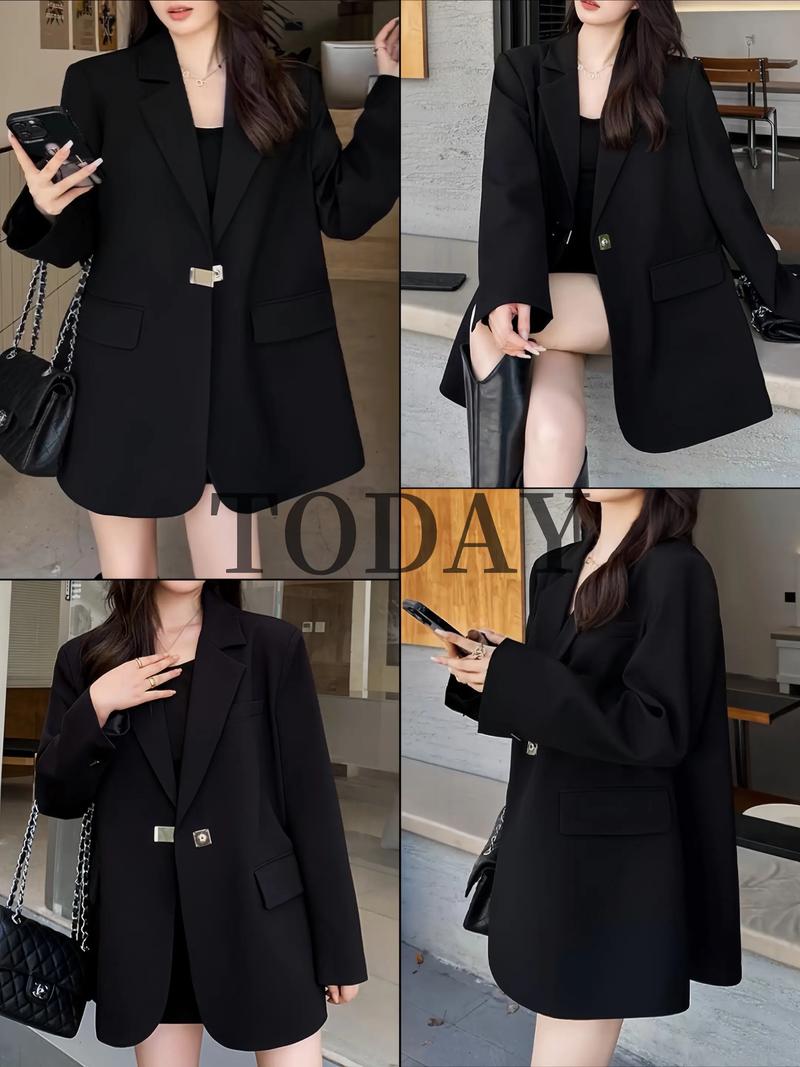 女士黑色西装搭配(职场休闲多风格,轻松驾驭气质)