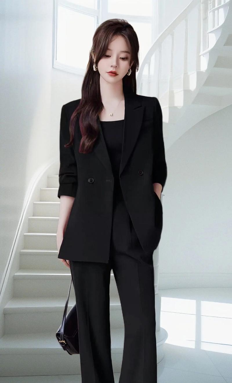 女西装搭配（春季西装日常穿搭西装牛仔裤轻松时髦）