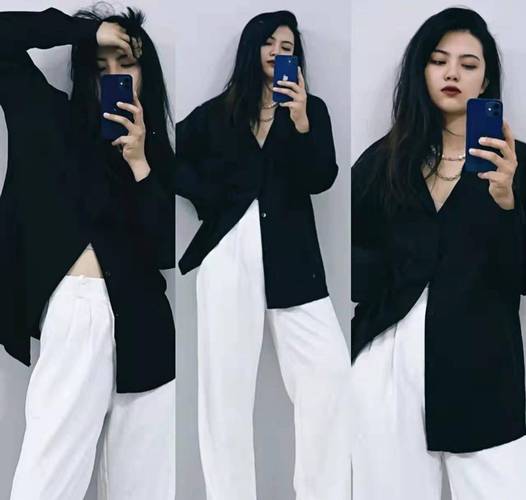 女士黑色衬衣搭配图片（黑衬衫秋冬穿搭大全从职场到休闲的百搭法则）